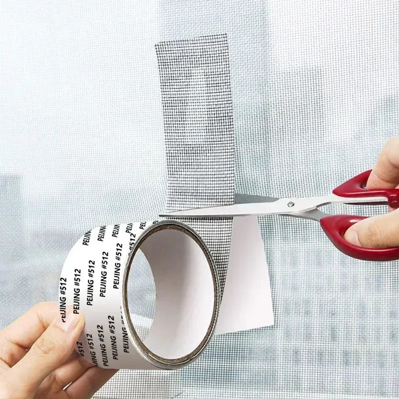 Waterproof Window Screen Repair Tape Door Window Fix Self-adhesive Net Patch Anti-Insect Mosquito Mesh Broken Holes Repair stick
